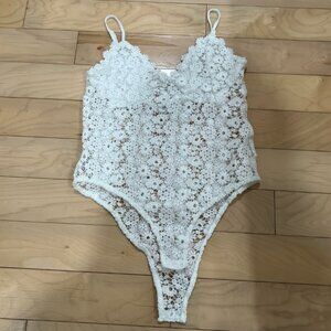 Women’s floral lace mesh bodysuit